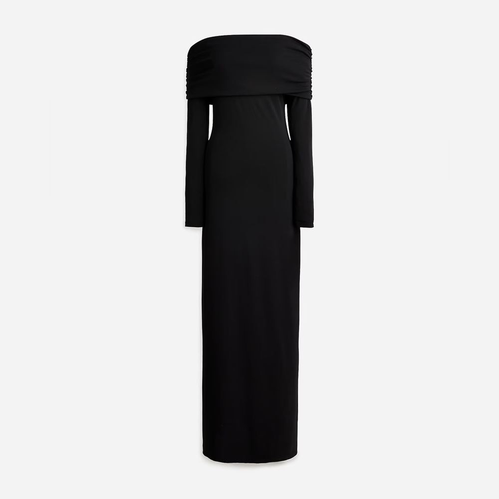 J.Crew Collection off-the-shoulder dress in matte jersey BV841 - Picture 4 of 12